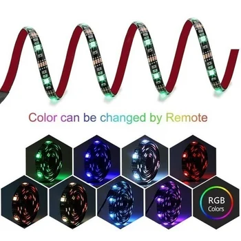 LED-uri Colorate Sunet de Control Banda de Lumina RGB Flexibil 20-cheie Luminos Moale de Bandă de Lumină de Fundal TV Coridor Decor