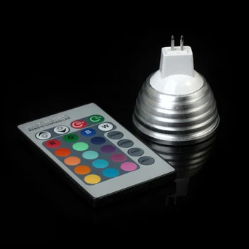 E27, E14, GU10 MR16 LED RGB Lumini la fața Locului Magic LED-uri RGB Bec de Iluminat Cu Control de la Distanță IR 16 Culori