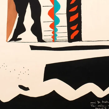 Le Corbusier Francez De Epocă Afiș Expoziție De Artă Panza Printuri Abstracte Pictura Artist Cadouri Living Arta De Perete Decor