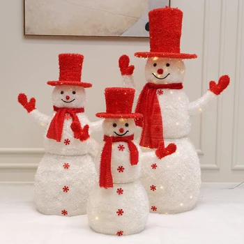76/180 CM în aer liber, Jucării Gonflabile om de Zăpadă Moș Crăciun Decoratiuni Cu Rotație Lumini Led-uri de Felicitare de Zăpadă pentru Petrecerea de Craciun