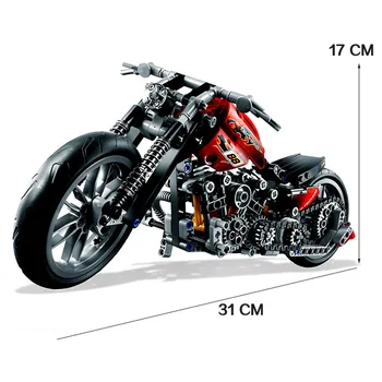 Viteza motocicletă de Jucărie blocuri decool 3354 Exploiture Modelul baiat cadou de curse 378pcs set Tehnologie tehnice