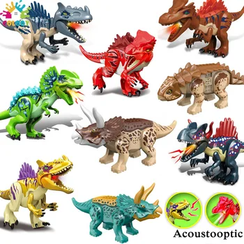 Jucarii Copii Jurassic World Blocuri Triceratops Cu Sunet Și Lumină Dispozitiv De Jucării Educative Pentru Copii Cadouri De Craciun