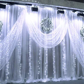3x1/3x3/6x3m 300 LED Sloi de gheață fairy Șir de Lumini de Craciun cu led-uri Nunta, Petrecere de Basm ghirlanda de Lumini în aer liber Cortina Decor Gradina