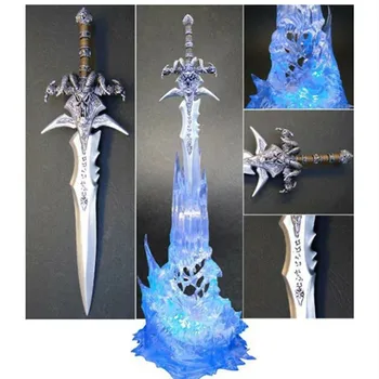 Figura de acțiune 28cm World of Warcraft Lich King DC7 Arthas Îngheț Degradare Sabia Ornament Cosplay Recuzită Jucarie Cadou