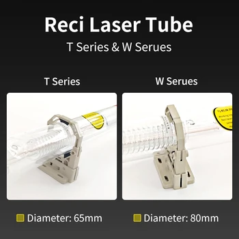 Reci W2 Laser Tub 90W-100W 1200*80mm pentru Gravura Laser Co2/Mașini de tăiat