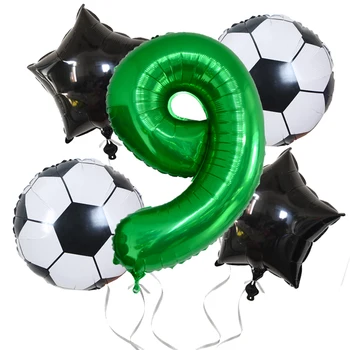 5PCS Petrecere Decoratiuni de 32 inch Numărul Cupa Mondială de Fotbal Petrecere Baloane de Fotbal Decor Numărul de Baloane