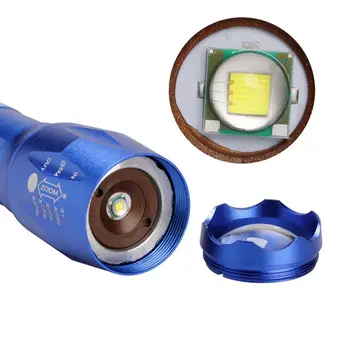 U'King Puternic Lanterna LED-uri de Sprijin Zoom 5 Iluminat ModesWith Atac Capul de Auto-apărare Lanterna Alimentat de o Baterie 18650